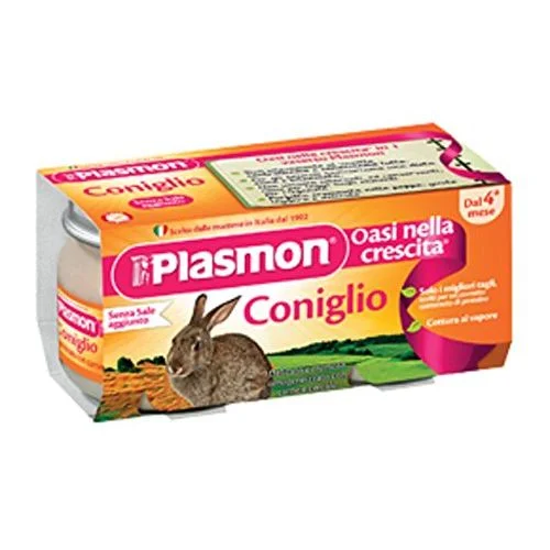 Plasmon Пюре Заешко месо 4+ 2х0,80