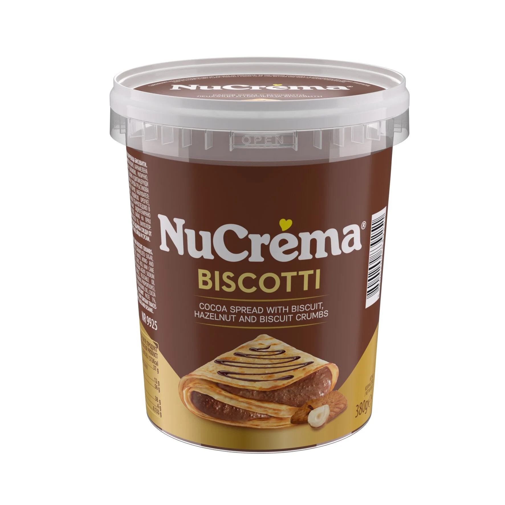 Nucrema Крем какаов с бисквити 0.380