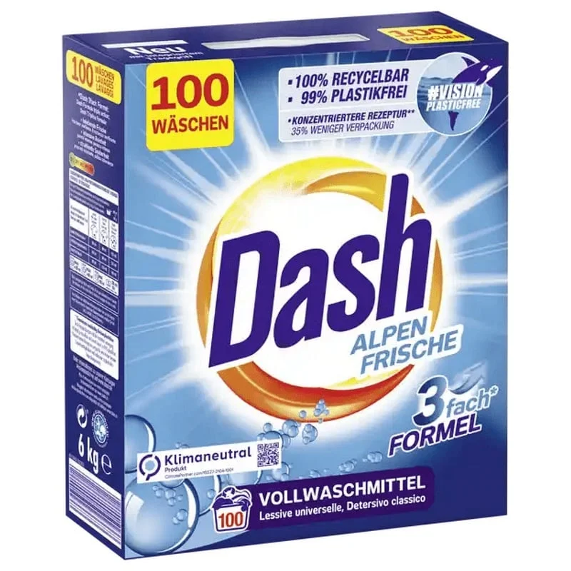 Прах за пране Dash 110 пранета 5,5 Alpen Frishe