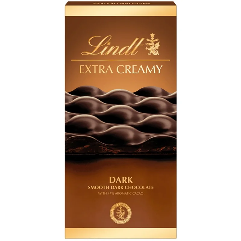 Шоколад Линдт Extra Creamy 0,080 Черен