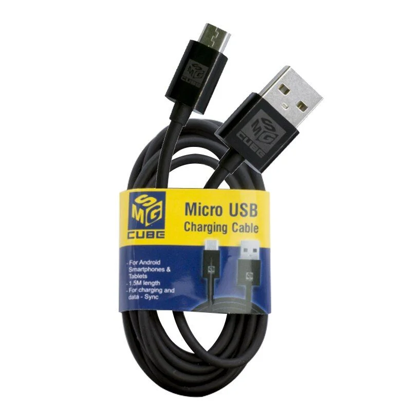 MSG CUBE micro кабел 1.5 черен