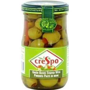 Зелени маслини с чушка 0,354 Crespo