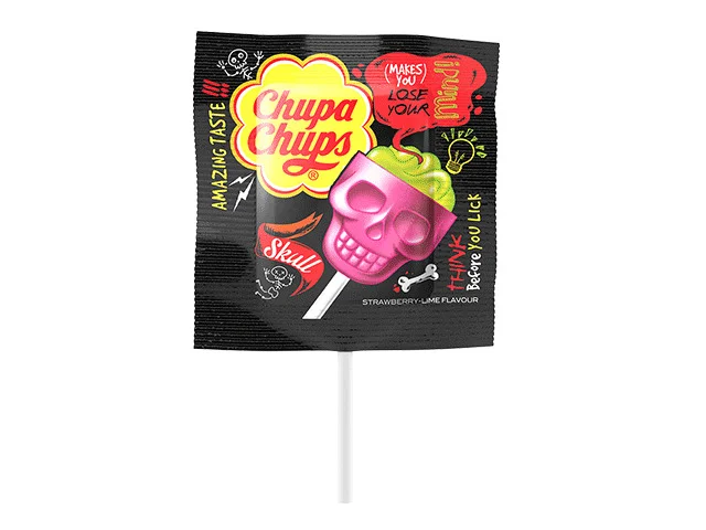 Близалка Череп ягода и лайм 0,015 Chupa Chups