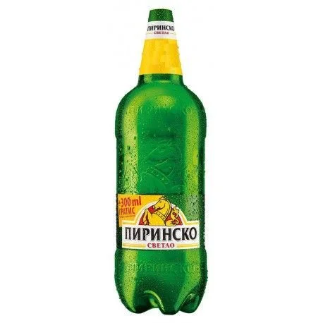 Бира Пиринско светло 2,3 л.