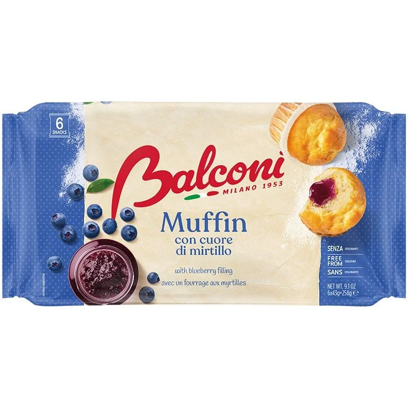 Мъфини с боровинка 0,258 6бр. Balconi