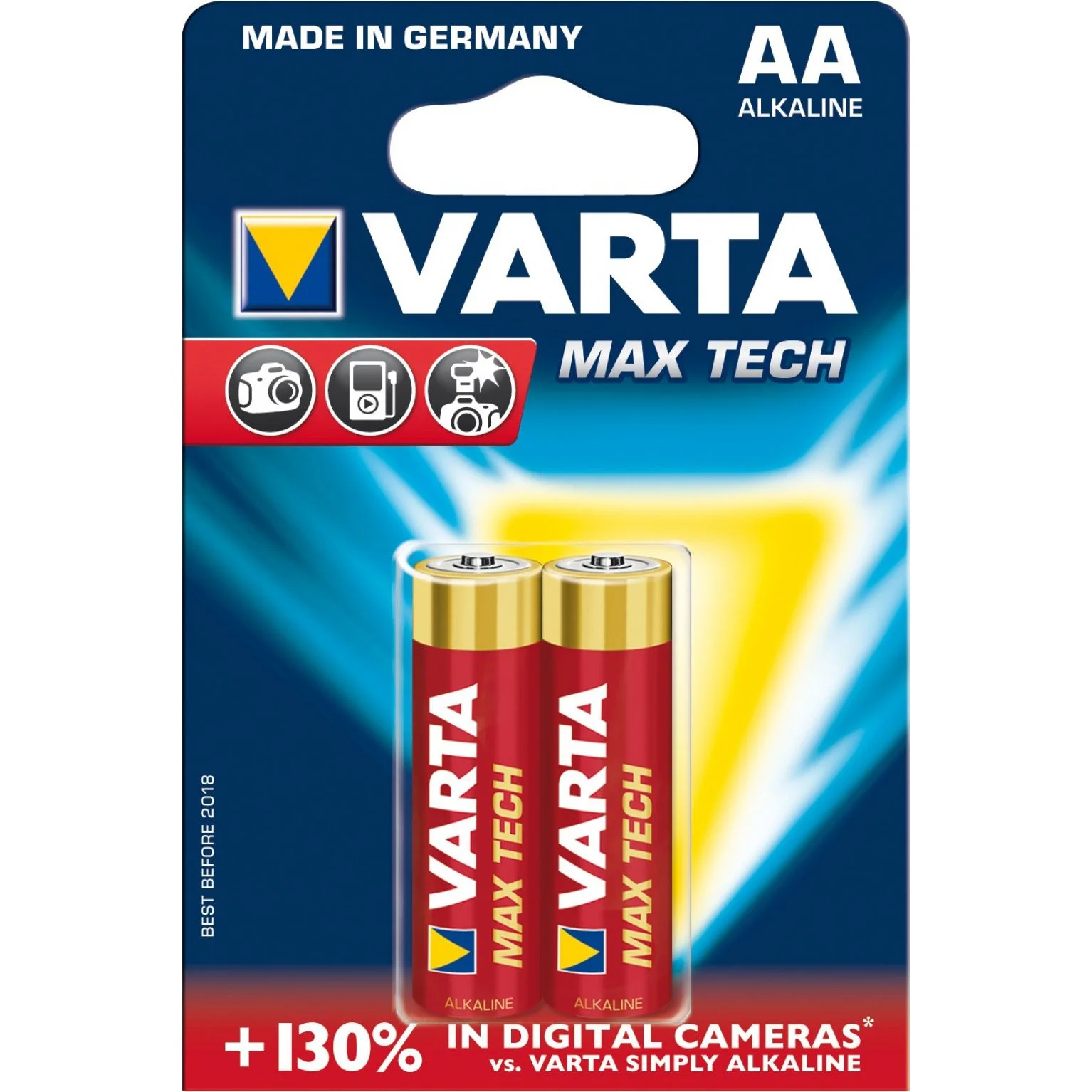 Батерии Varta Long Life Max Power алкални LR 6 AA 2 бр.