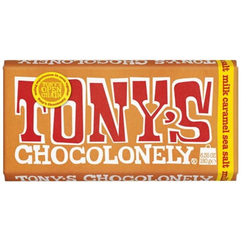 Шоколад Tony's млечен с карамел 0,180