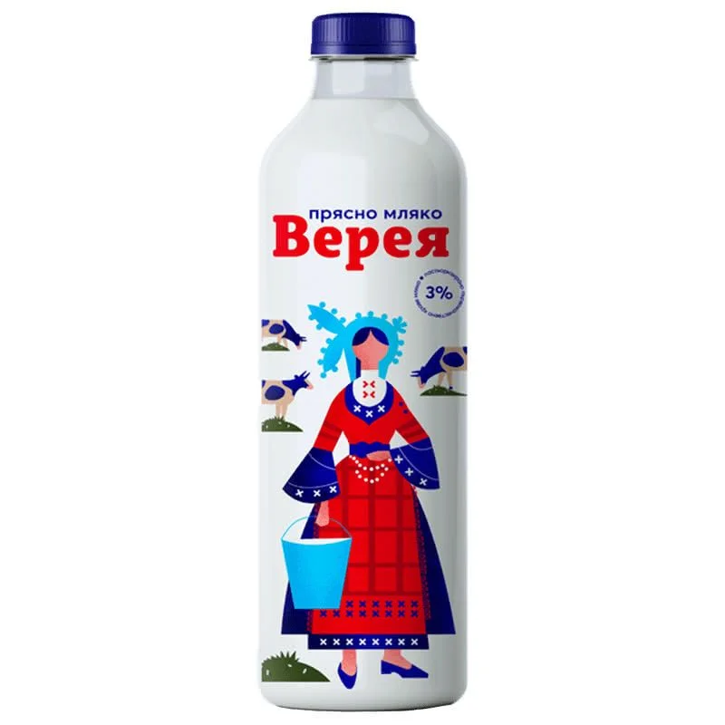 Прясно мляко Верея 3% 1 л.