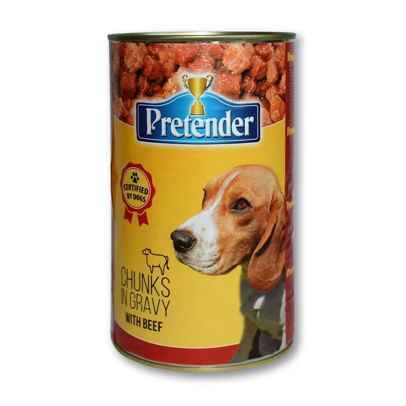 Pretender консерва храна за куче 1,250 говеждо