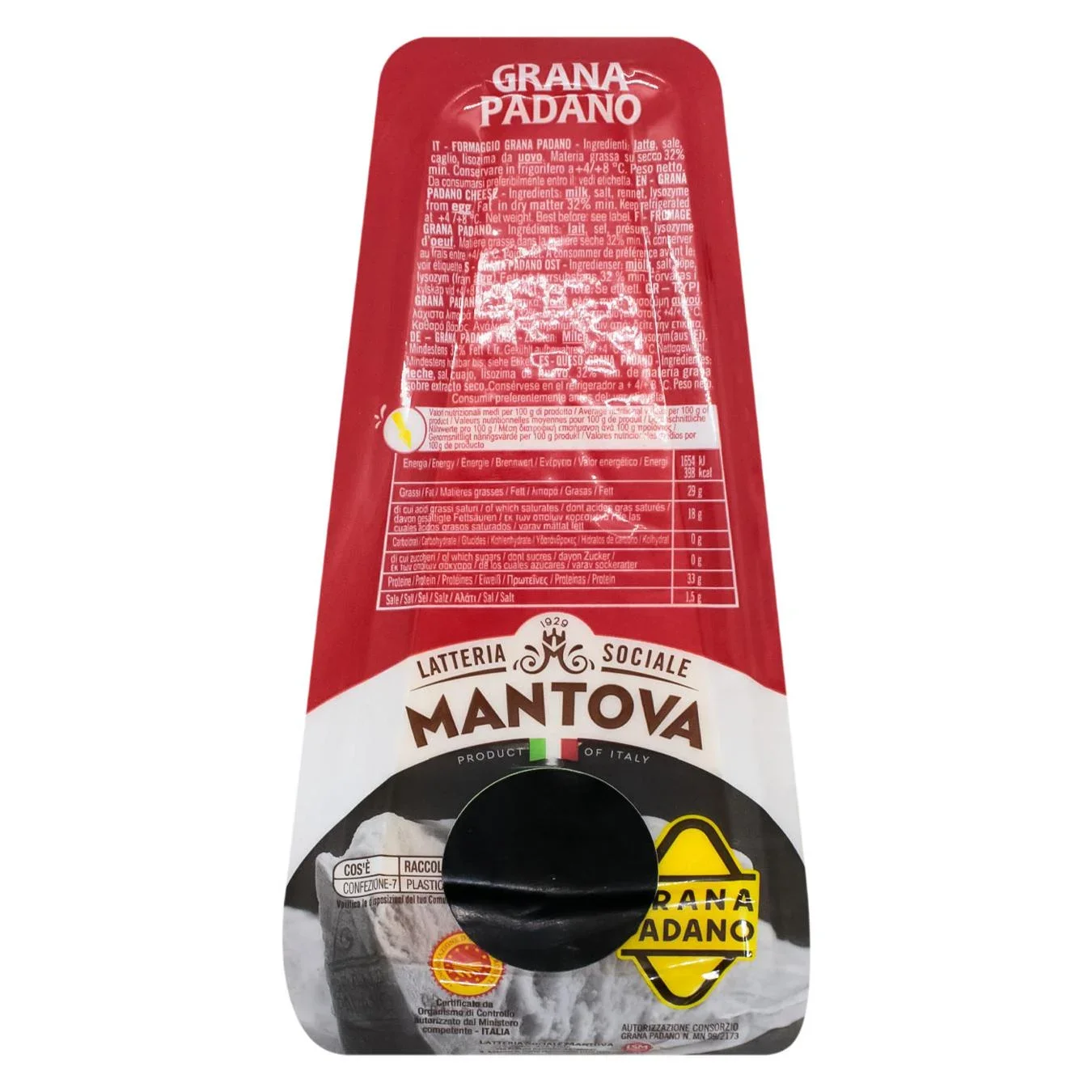 Пармезан Грана Падано  Mantova 0,200 Latteria Sociale