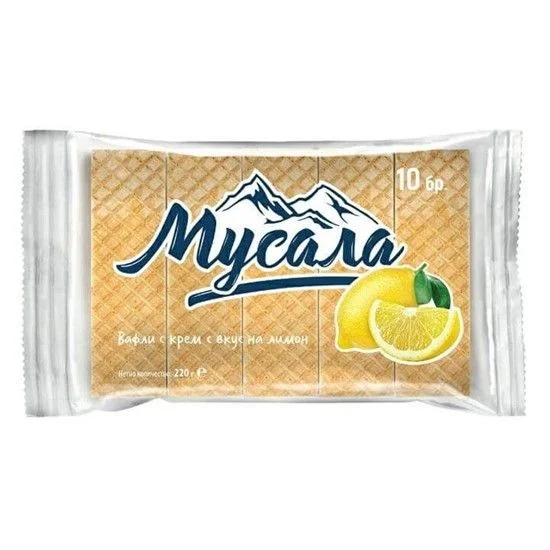Вафли Боровец Мусала лимон 0,220