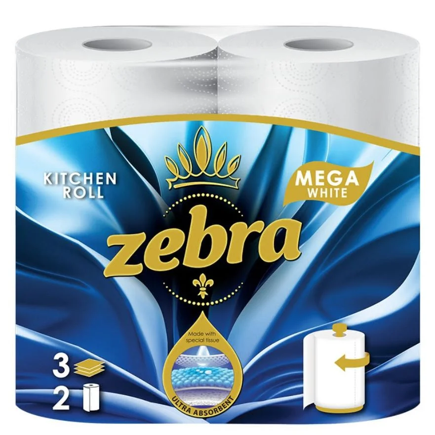 Кухненско руло Зебра 2 бр. White Mega