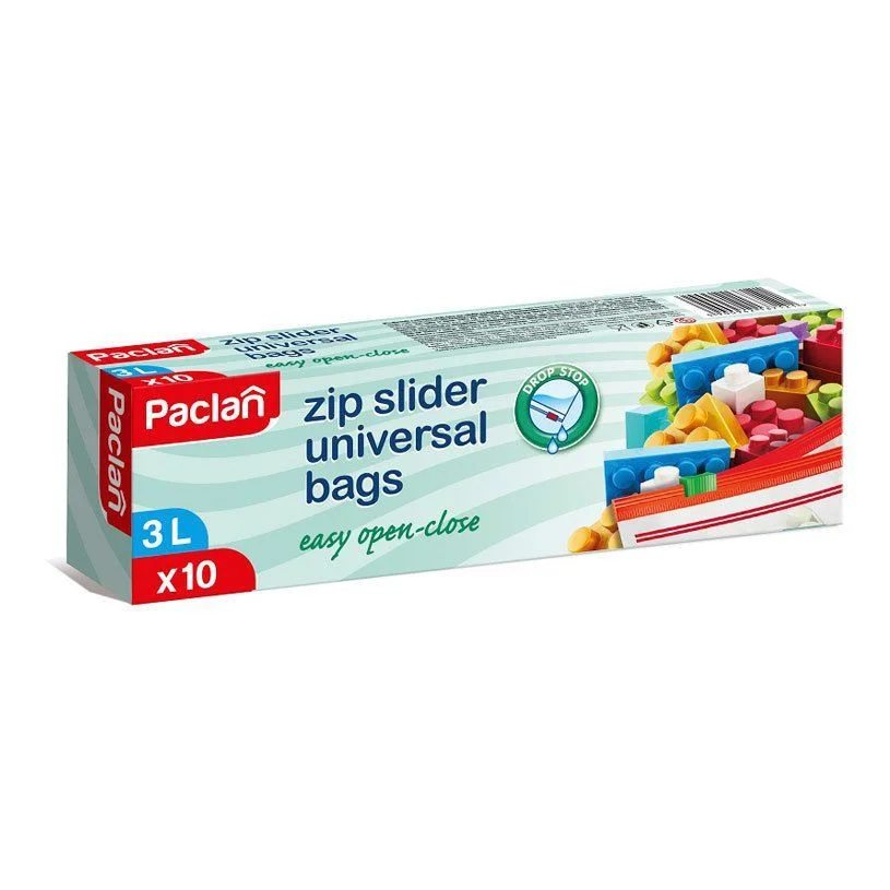 Paclan Пликове с Цип затваряне 3 л. 10 бр.