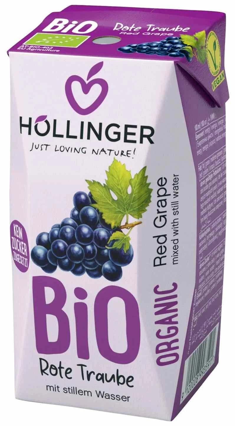 БИО сок червено грозде 0,200 Hollinger