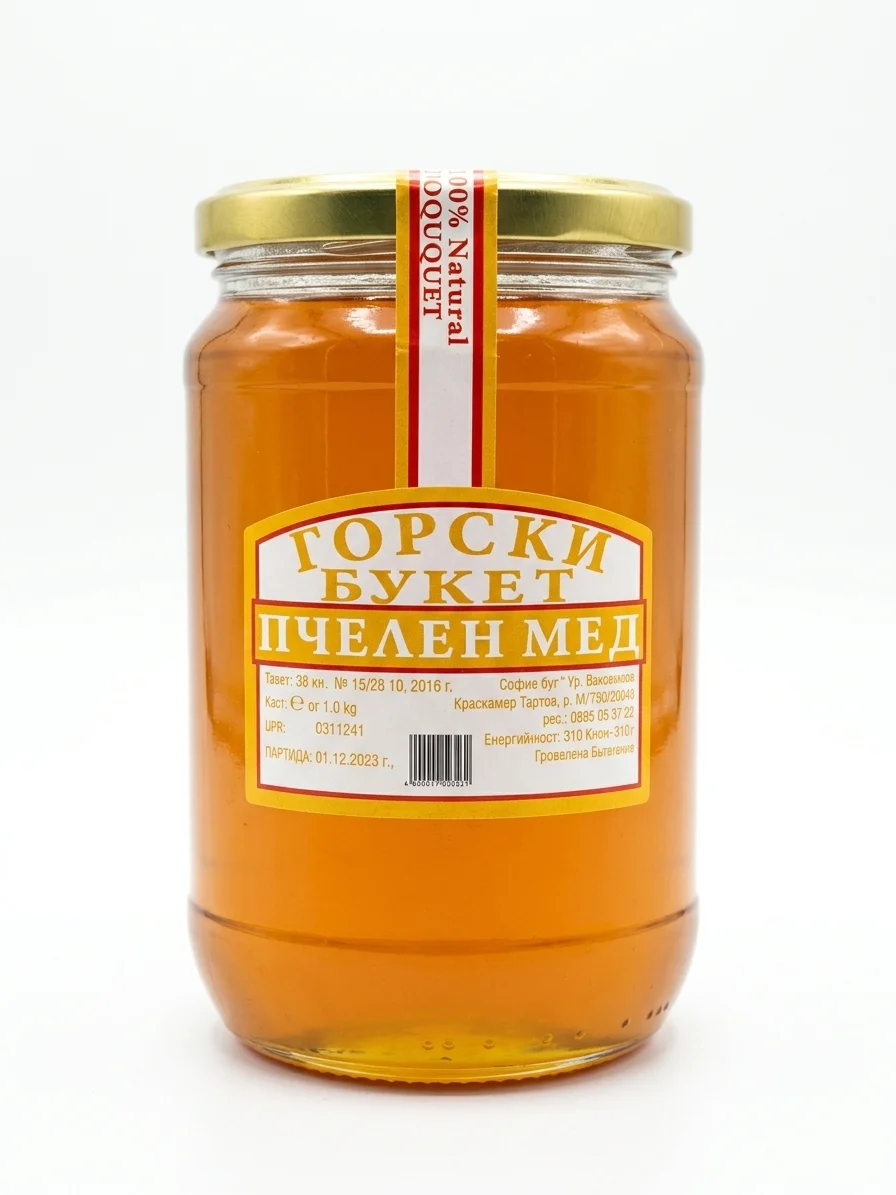 Пчелен мед Горски букет Краси Гергов 0.900