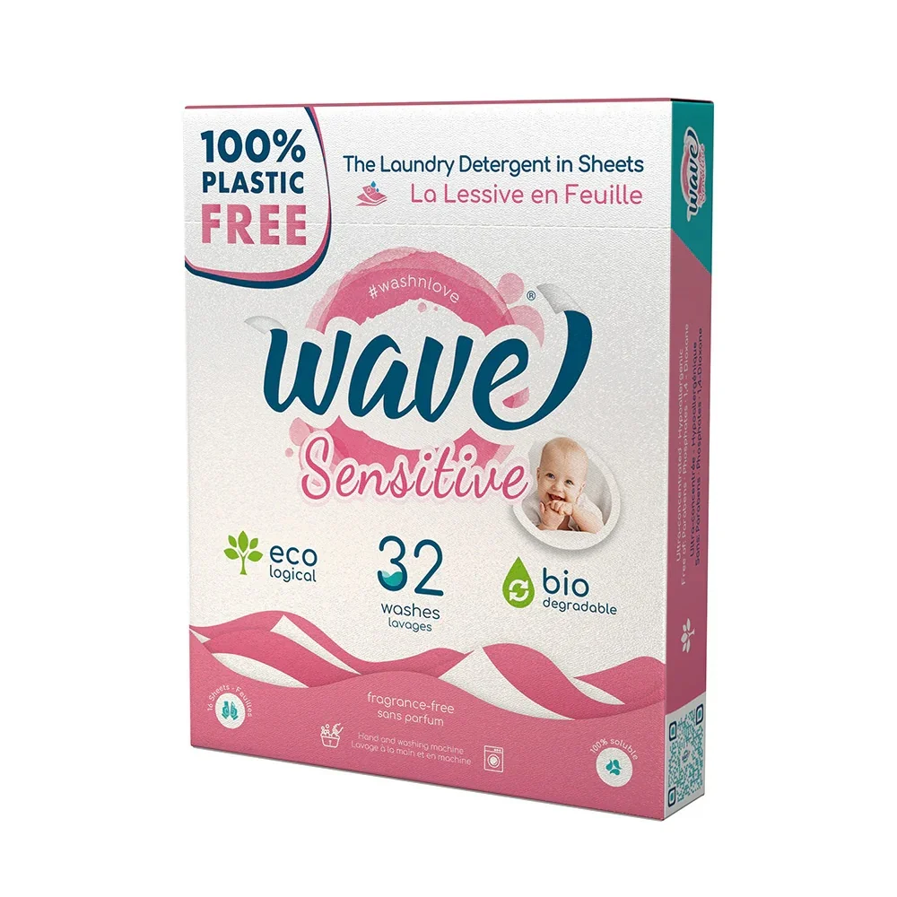 Препарат за пране ленти WAVE 32 бр. Сенситив хипоалергичен