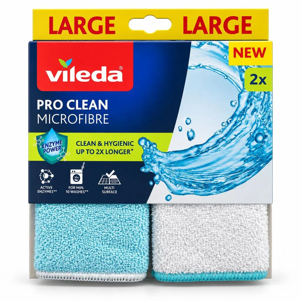 Микрофибърни кърпи VILEDA Pro clean 2 бр.