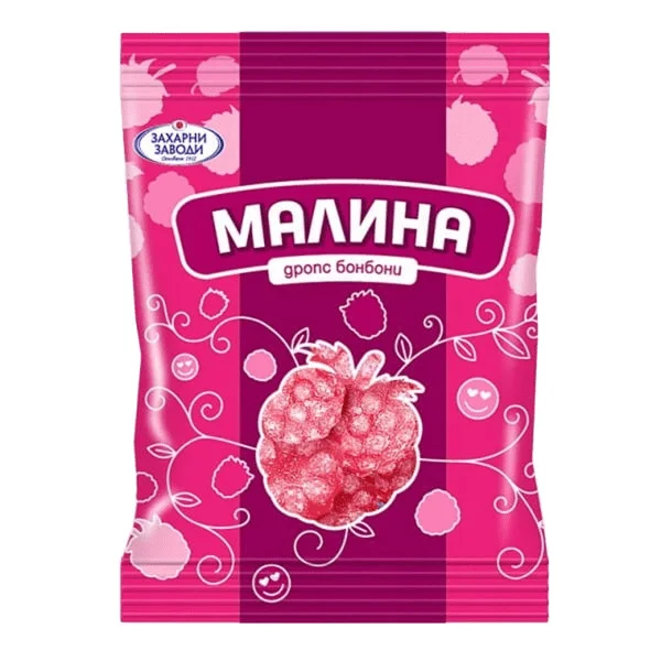 Бонбони Драже Малина 0,090 Захарни заводи