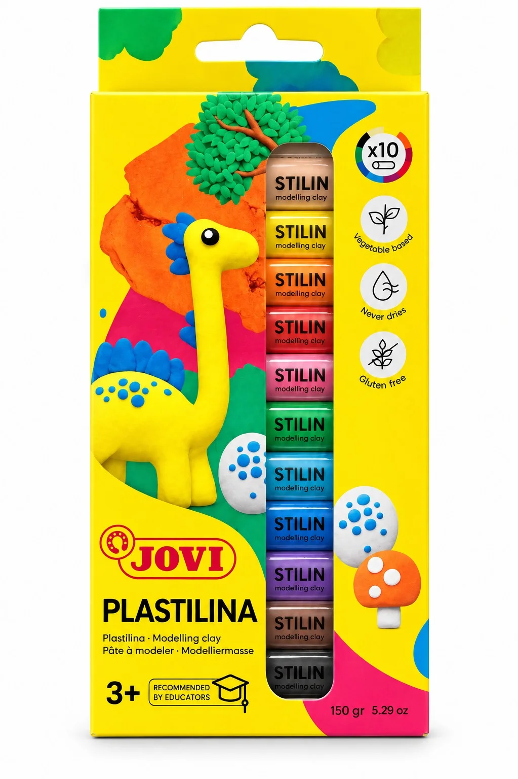 Пластелин Jovi 10 цв.