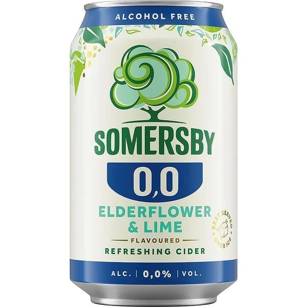 Сайдер Somersby Бъз и Лайм 0 % 0,330 кен
