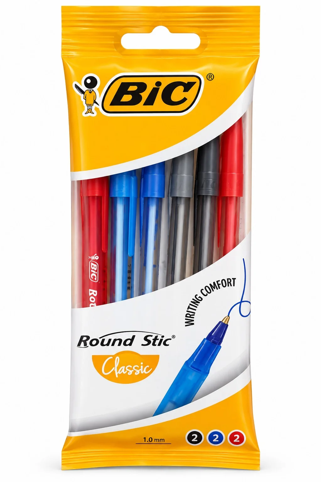 Химикалки комплект Round Stic 6 бр. BIC