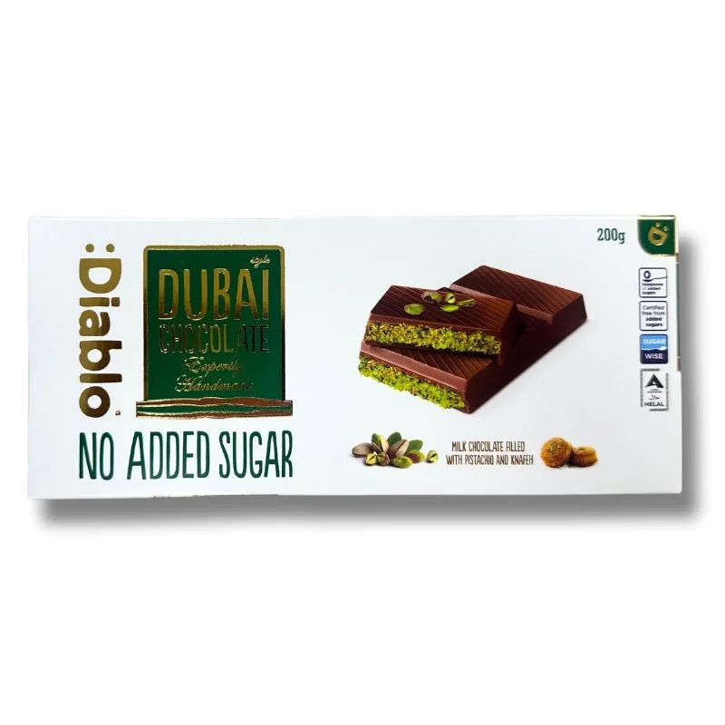Шоколад дубайски 0,200 без захар Diablo