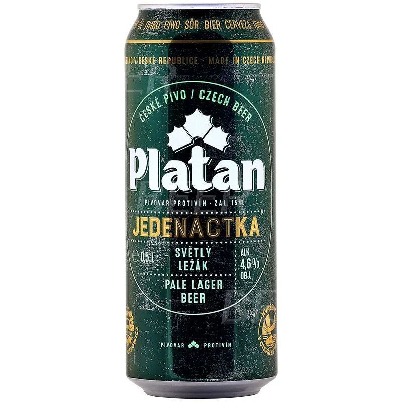 Бира Platan Jedenactka кен 0,500