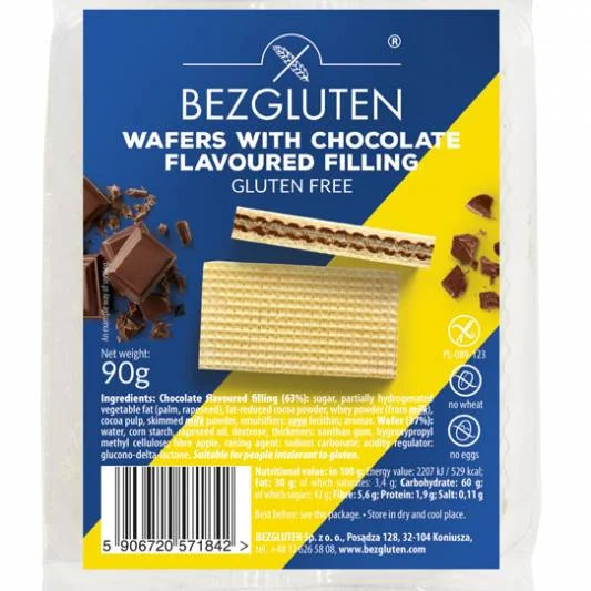 Вафли с шоколадов пълнеж 0,095 Bezgluten