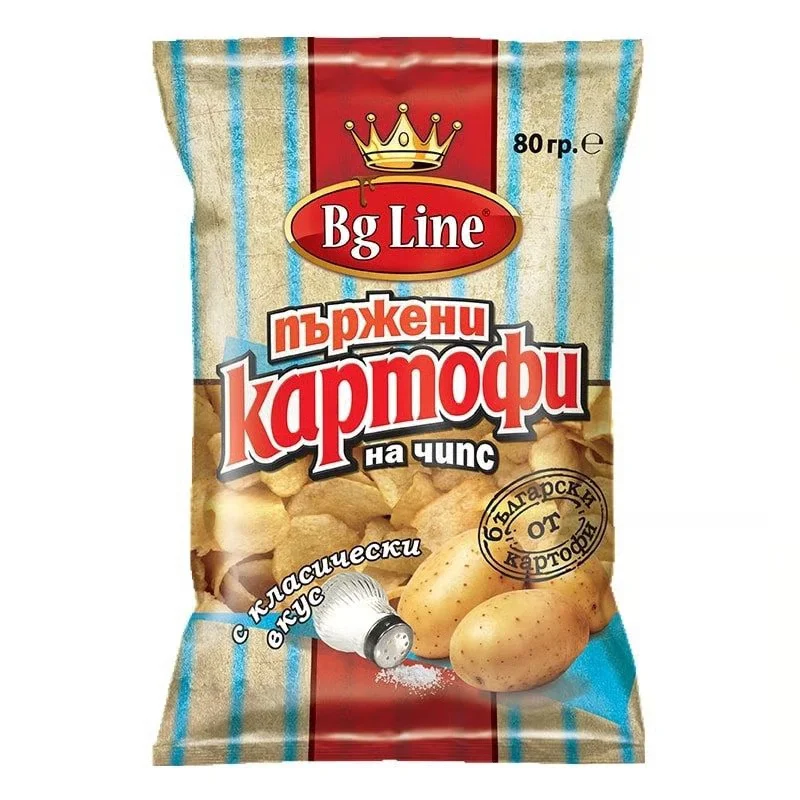 Пържени картофи Чипс 0,070 сметана и лук Bg Line