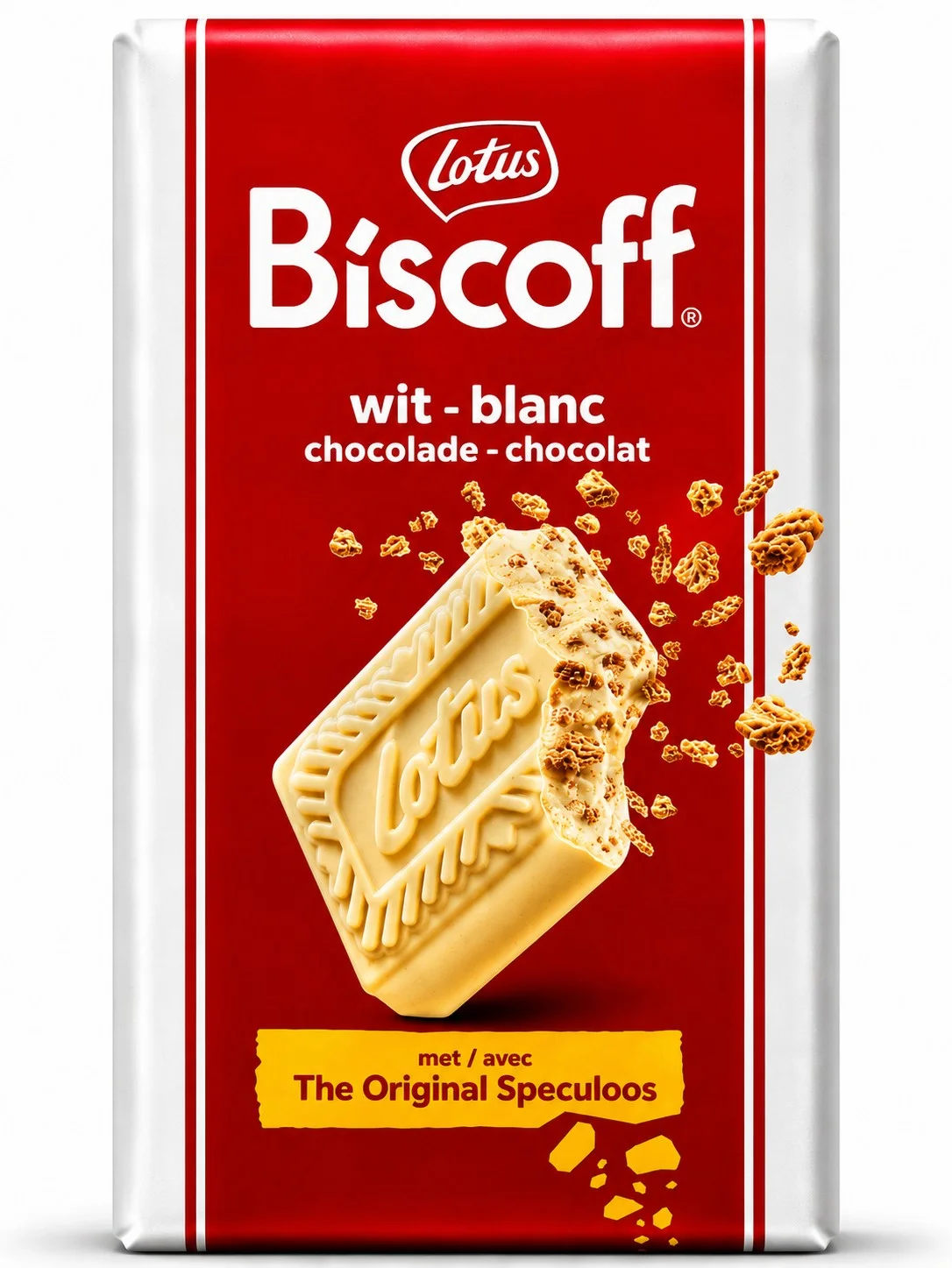 Шоколад бял с бисквити 0,060 Lotus Biscoff