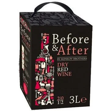 Червено вино Before & After 3 л. Братя Минкови