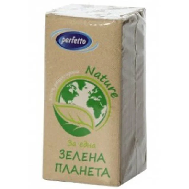Салфетки Перфето Nature 33см. 1пл. 60 бр.