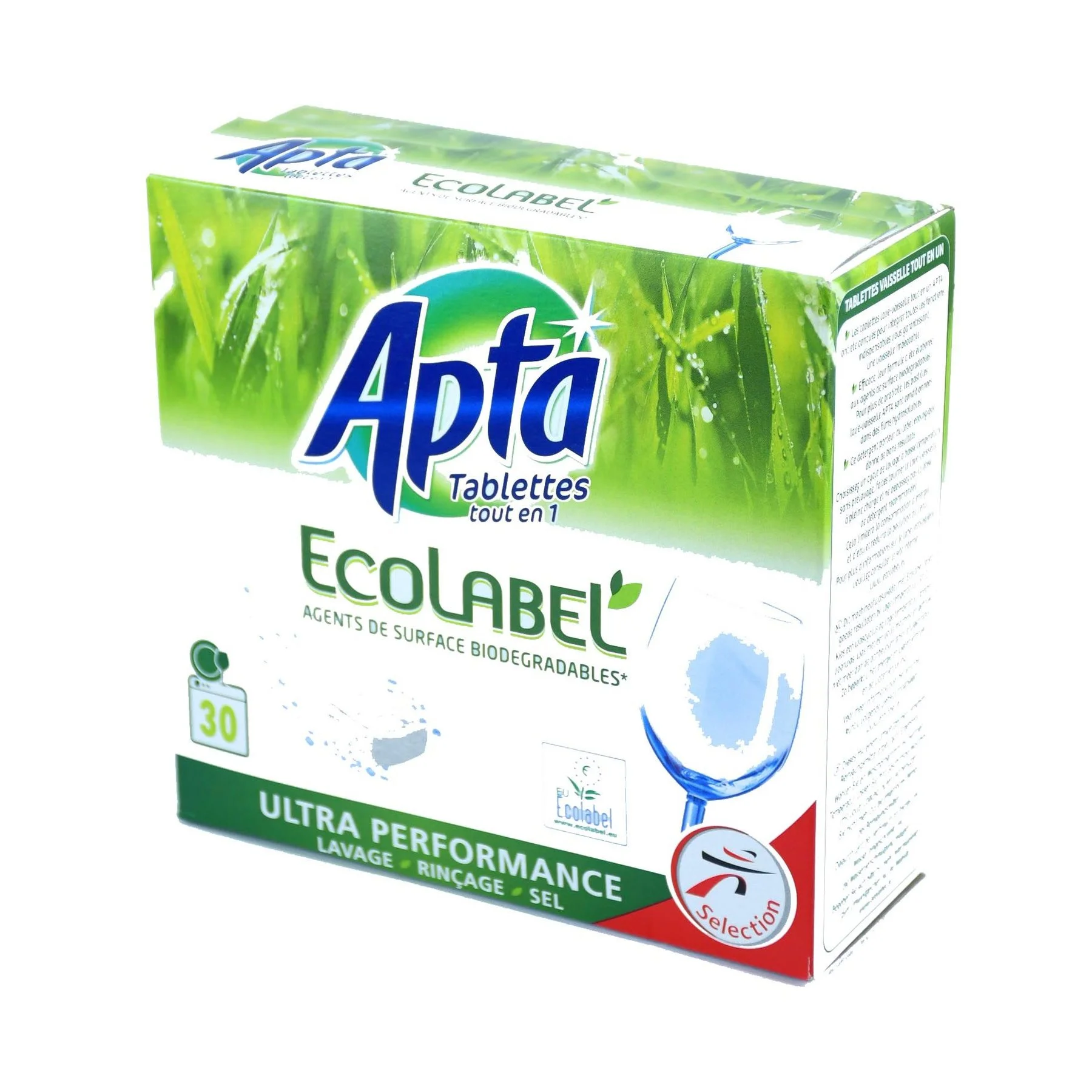 Apta таблетки за съдомиялна 30 бр. ECO Всичко в 1