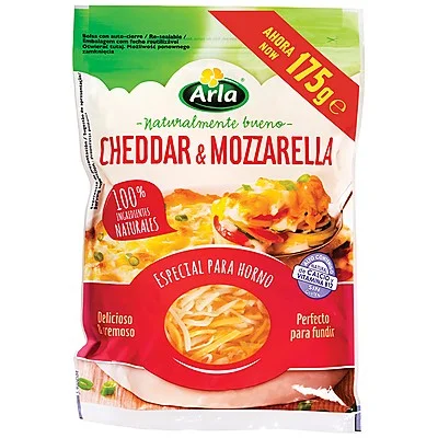 Сирене Микс Чедър и Моцарела настъргани 0,175 Arla