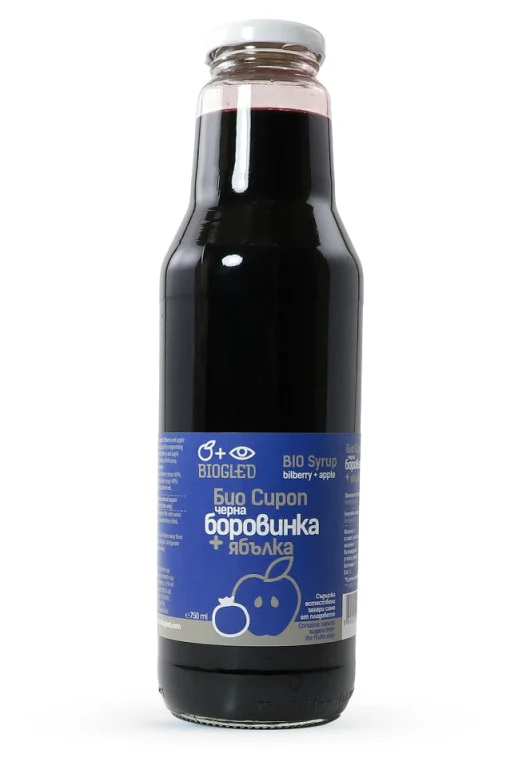 БИО Сироп черна боровинка и ябълка 0,750 Biogled