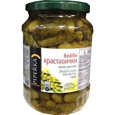 Кисели краставички бейби 0,680 Пиперка