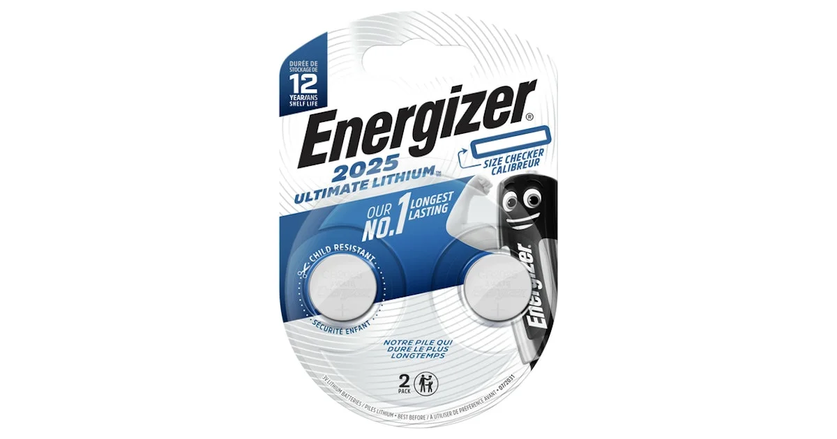 Батерии Energizer UltimateCr 2025 2 бр.