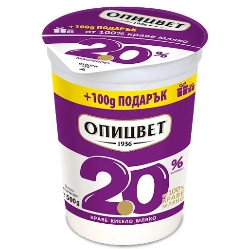 Кисело мляко Опицвет 2 % 0,400