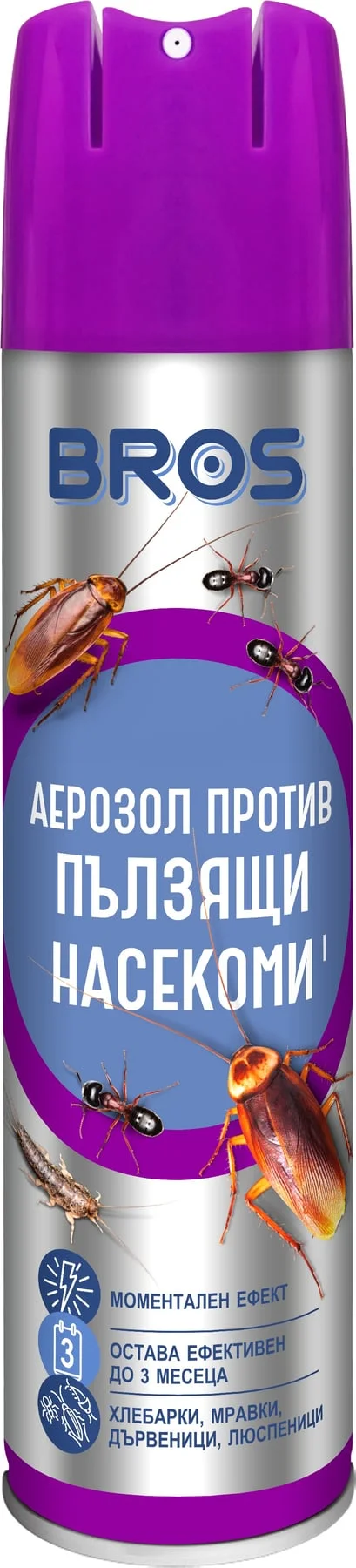 Bros Аерозол против пълзящи насекоми 0,400
