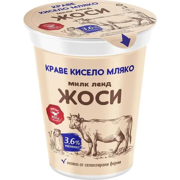 Кисело мляко Жоси Краве 3,6% 0,400