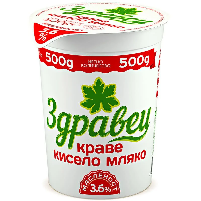 Кисело мляко Здравец 3,6 %  0,500