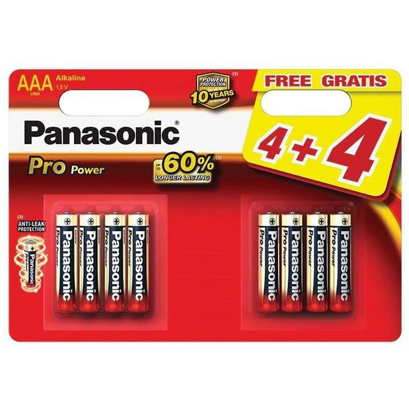 Батерии Панасоник LR3PPG  AAA 4+4 бр.