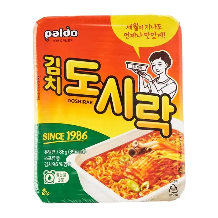 Нудъли Dosirac с пикантен вкус и кимчи 0,086 Paldo