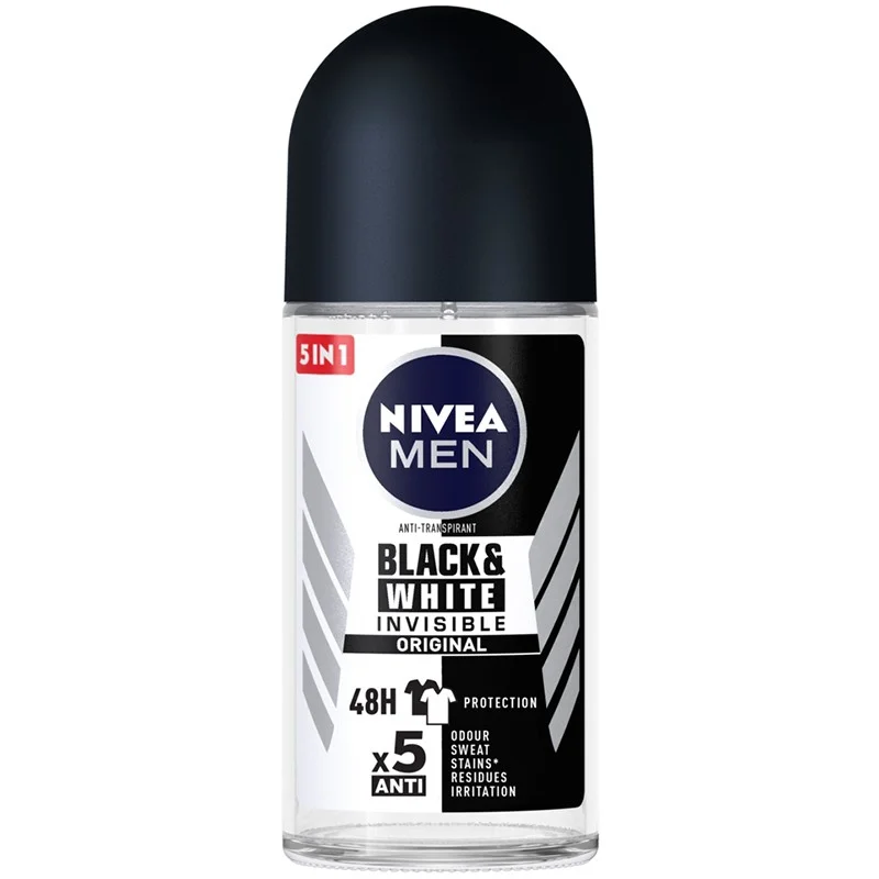 Нивеа део рол он men 0,050 Black & White Invisible