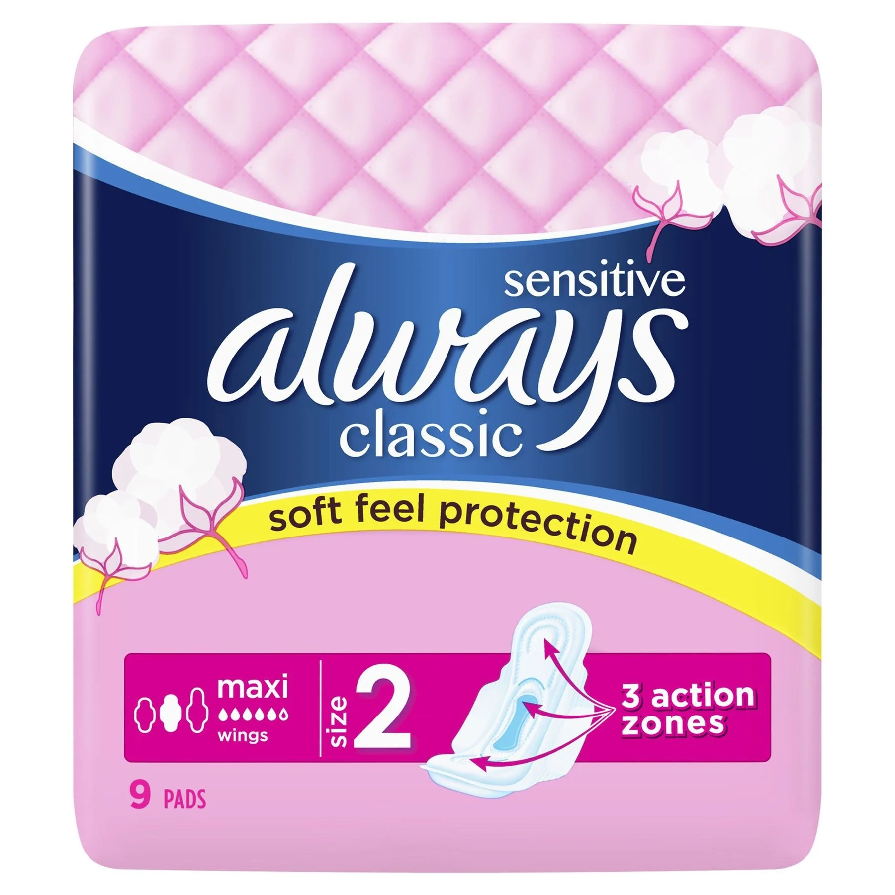 Дамски превръзки Always Класик макси 9 бр.