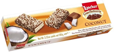 Вафли Лоакер Gran Pasticceria 0,100 Шоколадови с кокос