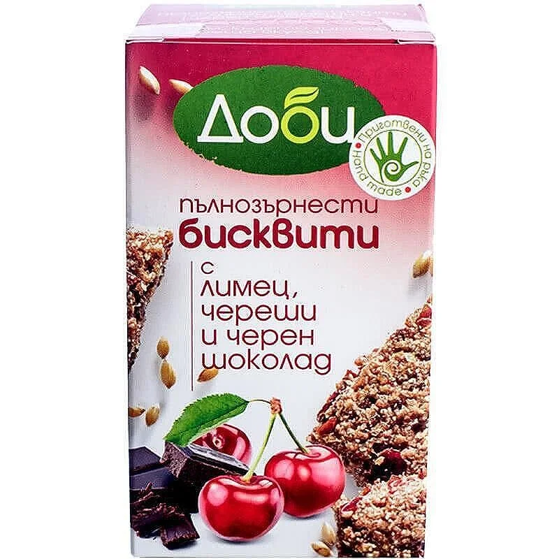 Бисквити "Доби"-лимец череша и черен шоколад 0,150