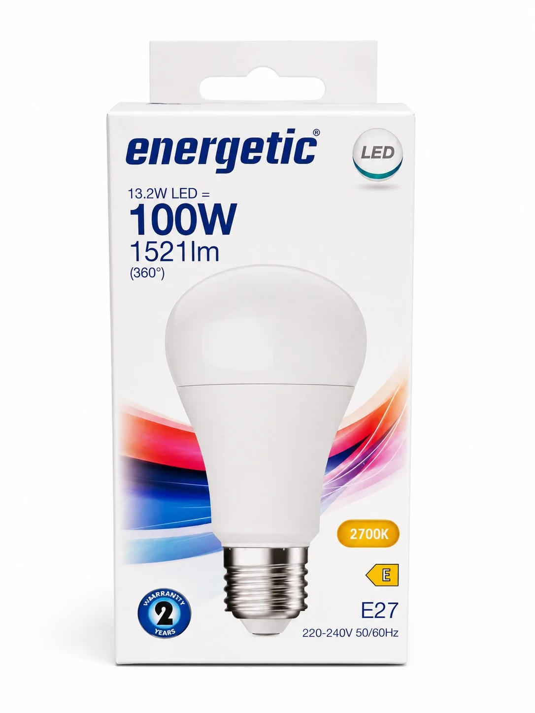 LED лампа Energetic ECO A13.2W/827/E27 1521 lm