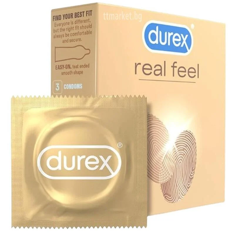 Презерватив Дурекс 3 бр. Real Feel