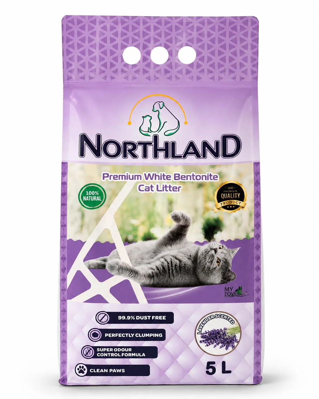 Котешка тоалетна Northlad Lavender 5л